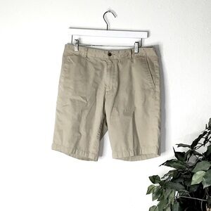 Mens Claiborne Khaki Flat Front Shorts